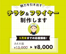 応援価格！魅力を引き出すチラシをデザインします イメージ1