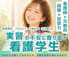 看護学生|実習がわかる・楽しい・安心へ導きます 看護過程・行動計画・指導者対応・心と体の整え方全部サポート