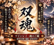 双魂（ツインレイ）の縁を千里眼で霊視します イメージ1
