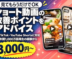 ショート動画の改善ポイントをアドバイスします イメージ1