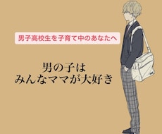 男子高校生を子育て中のママさんの相談乗ります イメージ1