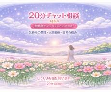 あなたの気持ちを20分で丁寧に伺います イメージ1