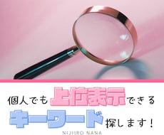 SEOで上位表示可能！ブログのキーワード選定します キーワードがわかれば書くだけ！初心者におすすめ時短サービス