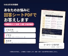 AI相談役3人がお悩みに回答シートPDFで答えます イメージ1