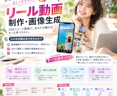 相談OK！AIでInstagramリール作成します イメージ1