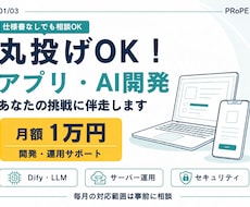 丸投げOK！アプリ・AI開発に伴走します イメージ1