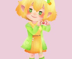 あなたのオリキャラを絵本風SDイラストにします