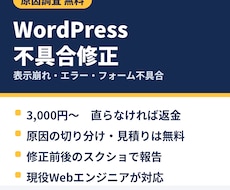 WordPress・Webサイトの不具合を直します イメージ1