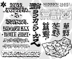 ストリートの雰囲気漂う文字デザインを制作します イメージ1