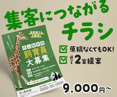 集客・販促につながるチラシ・フライヤー制作します イメージ1