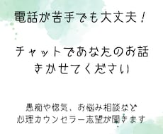 愚痴を聞いてほしいなどお話相手になります イメージ1