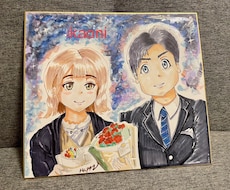 かわいい女の子などと背景をアナログで描きます イメージ1