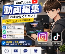 YouTube等の動画編集・サムネ制作を代行します イメージ1