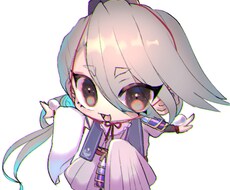 キラキラおめめのデフォルメアイコン描きます イメージ1