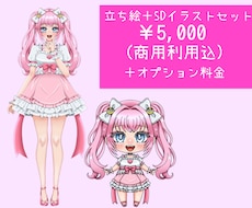 立ち絵＋ミニキャラセットを制作します 4/22〜5/2までの期間限定価格!!