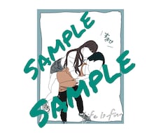 おしゃれな線画、ふんわり線画イラスト作成します イメージ1