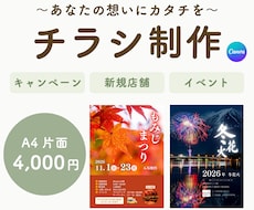 低価格！シンプルに、伝わるチラシを制作します イメージ1
