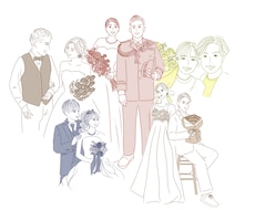 おしゃれなイラストを作成します アイコンにも、記念日や誕生日のプレゼントにも♪