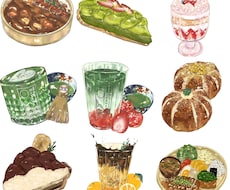 商用利用可能！フードイラストを制作します グッズや広告、プロモーションビデオ作成にいかがですか？