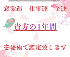 鑑定書付　秘術で　あなたの１年を占います 2026年のあなたの人生の流れを、言葉でお届けいたします