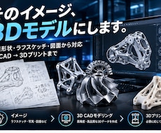 そのイメージを3Dモデルに！複雑形状も対応します イメージ1