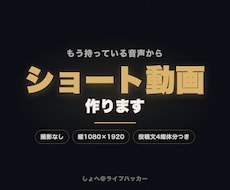 撮影なしで、あなたの声からショート動画を作ります 撮り直しゼロ。持っている音声から、縦のショート動画を作ります