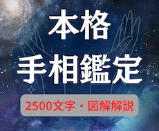 驚くほど具体的な「手相鑑定」をご提供いたします 図解付き2500文字超であなたの今と未来の運勢を徹底解説