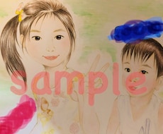 アナログ 手書き似顔絵 オーダー イラスト描きます イメージ1