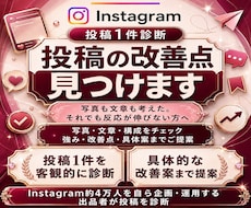 インスタ投稿1件を診断・添削します フィード・リールOK！伝わる投稿へ改善アドバイス