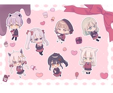 かわいい配信画面を制作します ふわふわかわいいイラストが得意です♪