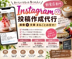 Instagramの投稿画像＆文章を作成しますます イメージ1