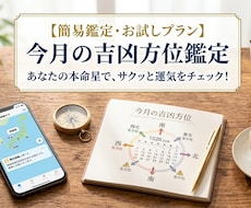 あなたの本命星で今月の吉方位を鑑定します イメージ1