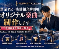 企業PR・店舗紹介動画用オリジナル楽曲を制作します YouTube・HP・店内BGMなど、商用利用を前提に制作