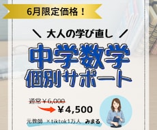 大人向け数学・算数の学び直しをサポートします もう一度数学を学びたい方へ。元教師がサポートします！