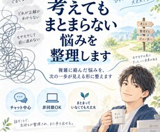 複雑に絡んだ悩みを整理、次の一手を見える形にします イメージ1
