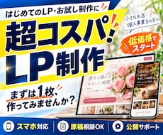超コスパ！SNSから集客できるLPを作成します イメージ1