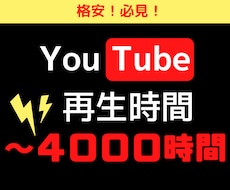 YouTube再生時間を～4000時間拡散します 目指せ収益化★再生時間格安プランの紹介！