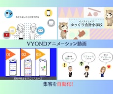 アニメーション動画を作成します VYONDを使った広告用動画を承ります
