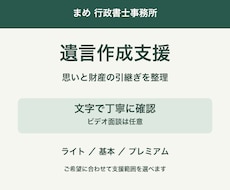 ご希望を伺い遺言書の原案作成を支援します イメージ1