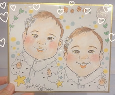 ふんわり優しい似顔絵かきます イメージ1