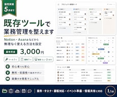 既存ツールで業務管理を整えます イメージ1