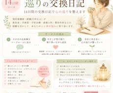 14日間の交換日記で心の巡りを整えます イメージ1