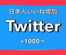 Twitter宣伝！日本人いいね1000増やします 1500円で+1000！最大4000まで増加可能