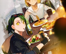 カラーの一枚絵作成します 表紙や個人用、定期更新ゲームやPBWのプロフィール用などに