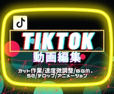 Tiktok攻略ドリームマンチームが動画編集します イメージ1