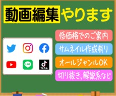 低価格で動画編集の仕事を承ります
