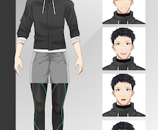 スポーツマン【表情差分5種類】立ち絵販売しますます イメージ1