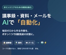 議事録・資料・メールをAIで自動化しますます イメージ1