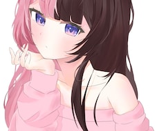 SNSアイコン等向け美少女イラストおかきします イメージ1