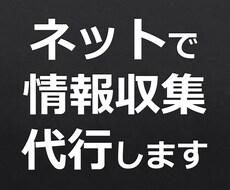 調べものサポート！インターネット検索代行します 英語サイト対応可能。あなたの代わりにネットでリサーチします！